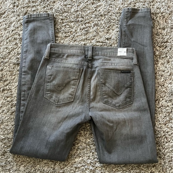 Hudson Krista Super Skinny Jeans in Gain Grey Women’s Size 25 - Picture 5 of 16